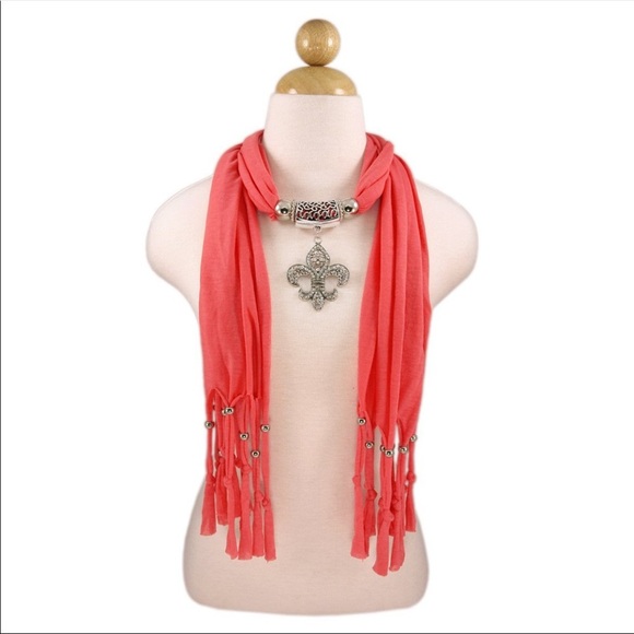 Charm Pendant Jewelry Necklace Scarf - Picture 9 of 10